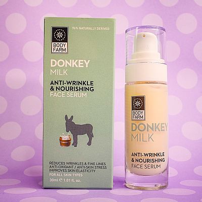 BODY FARM Αντιρυτιδικος & θρεπτικος ορος προσωπου Γαλα γαιδουρας