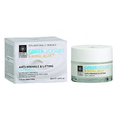 BODY FARM ΑΝΤΙΡΥΤΙΔΙΚH & LIFTING ΚΡEΜΑ ΗΜΕΡΑΣ Γιαουρτι & βασιλικος πολτος 50ml