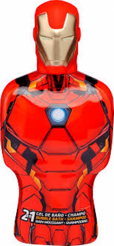 AVENGERS IRON MAN BUBBLE BATH & SHAMPOO 350ML 