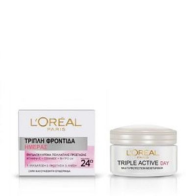 Loreal Τριπλή Φροντίδα για Ξηρή/Ευαίσθητη Επιδερμίδα Ημέρας 50ml