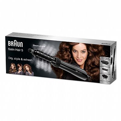 Braun ASS 1000 PRO Satin Hair 5 Airstyler Ηλεκτρική Βούρτσα (530 MN), 1 συσκευή & 2 εξαρτήματα