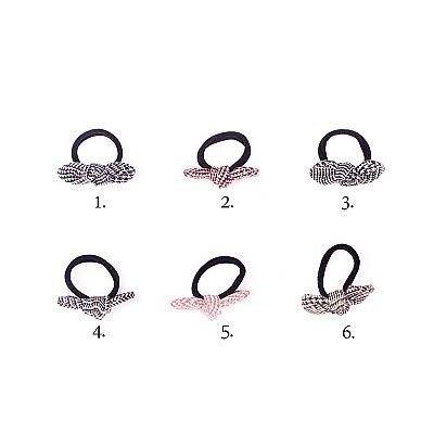 RO-RO Λάστιχο Μόδας με Φιόγκο Πτι Καρο no3