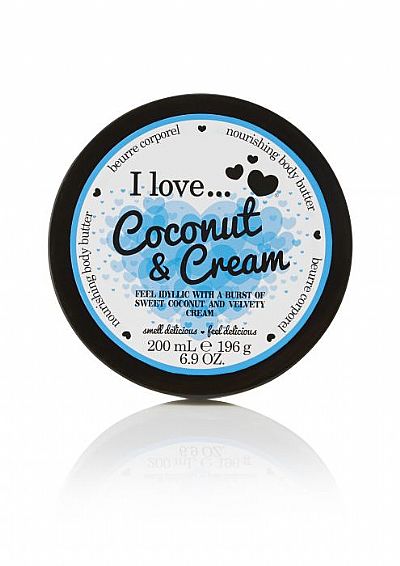 I love Body Butter Ενυδάτωση Σώματος Coconut & Cream 200ml