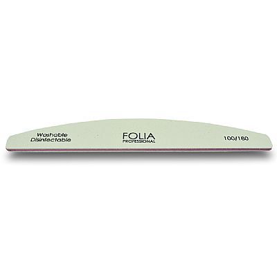 FOLIA COSMETICS Nail File Boat White (100/180) / F-162