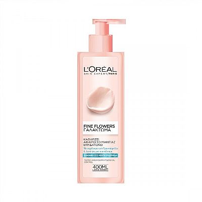 LOreal Fine Flowers Γαλάκτωμα Καθαρισμού 400ml Κανονικό/Μικτό