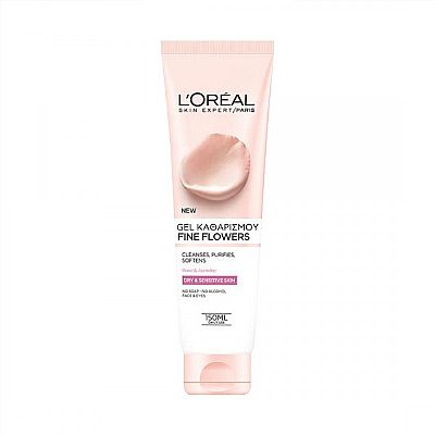 LOreal Fine Flowers Gel Καθαρισμού 150ml Ξηρό/Ευαίσθητο
