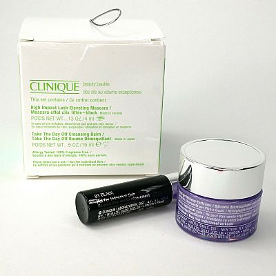 Clinique Beauty Bauble Gift Set Take the Day Off Cleansing & High Impact Mascara
