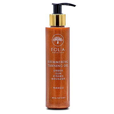 Eolia Cosmetics Shimmering Tanning Oil με άρωμα mango, 150ml Eolia Cosmetics