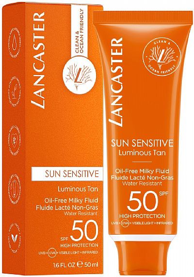  Lancaster Sun Sensitive Luminous Tan Oil-Free Milky Fluid SPF50 50ml 