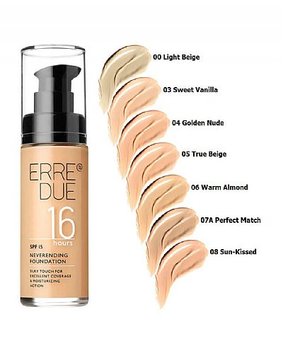 ERRE DUE NEVERENDING FOUNDATION 16HRS 05 True Beige 30ml