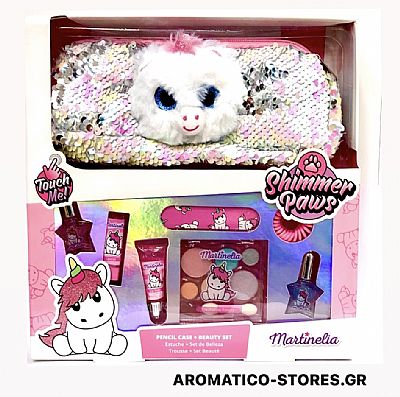 Martinelia Shimmer Paws Pencil Case + Beauty Set