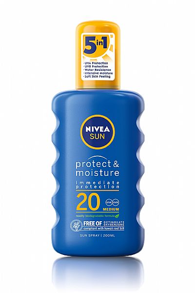 Nivea Sun Protect and Moisture Spray spf20 200ml