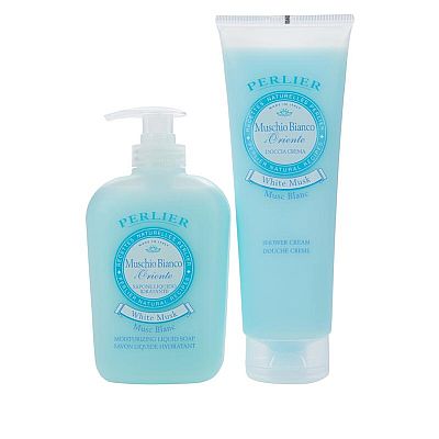 Perlier White Musk Cream Bath and Moisturizing Body Cream 500ml & 250ml