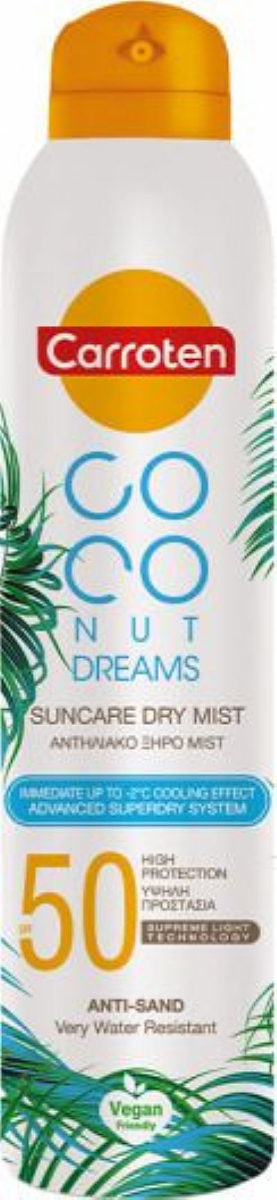 Carroten Coconut Dreams Suncare Dry Mist spf50 200ml