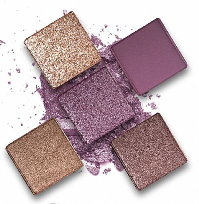 GRIGI PRO PALETTE No 501 METALLIC & SHIMMER EYESHADOW PALETTE 5 COLOURS GOLD & PURPLE