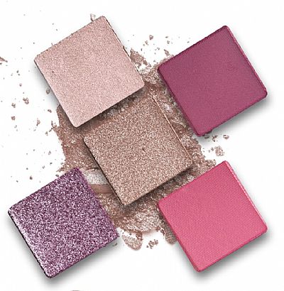 GRIGI PRO PALETTE No 504 METALLIC & SHIMMER EYESHADOW PALETTE 5 COLOURS PINK & PURPLE