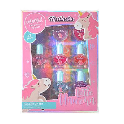 Martinelia Unicorn Nail Polish Set Σετ 5 Βερνίκια & 2 lipgloss
