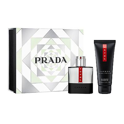 PRADA Luna Rossa Carbon Set - Eau de Toilette 50ml, Shower Gel 100ml