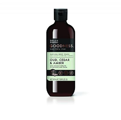 Baylis & Harding Goodness Oud, Cedar & Amber natural body wash 500ml
