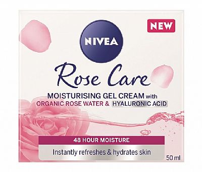 Nivea Rose Care Ενυδατική Κρέμα Ημέρας Με Οργανικό Ροδόνερο Και Υαλουρονικό Οξύ 50ml