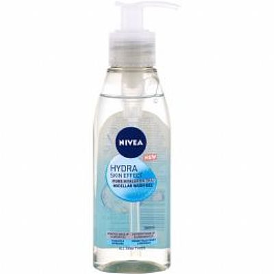 Nivea Hydra Skin Effect Micellar Wash Gel Γέλη Καθαρισμού & Μακιγιάζ, 150ml