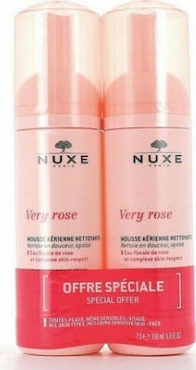 Nuxe Very Rose Light Cleansing Foam 2x150ml