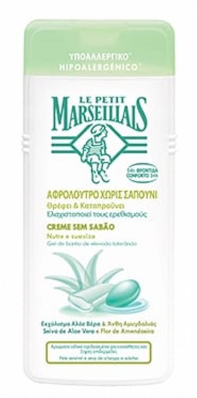 LE PETIT MARSEILLAIS Υπο-αλλεργικό Αφρόλουτρο με aloe vera και βούτυρο αμυγδάλου 650ML