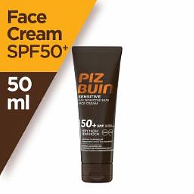 Piz Buin Sensitive Face Cream Spf50+ 50ml
