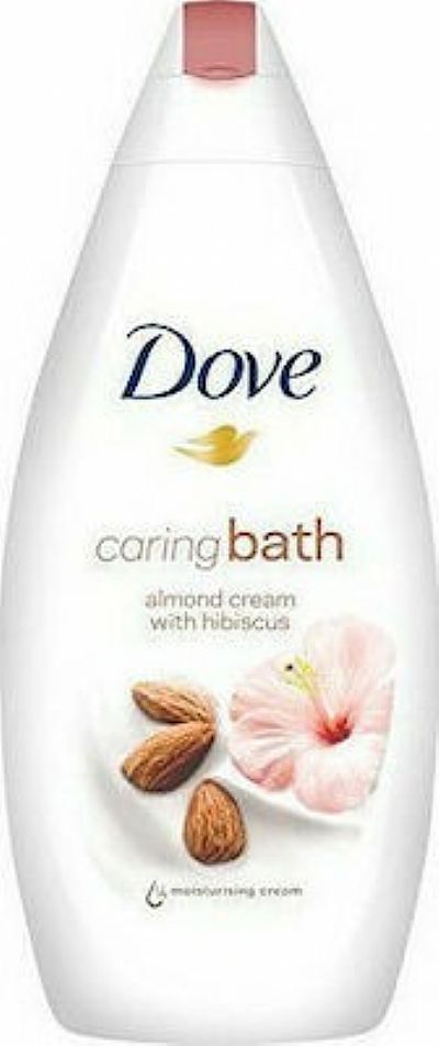 Dove Caring Bath Κρεμώδες Αφρόλουτρο Κρέμα Αμυγδάλου & Ιβίσκο 750ml