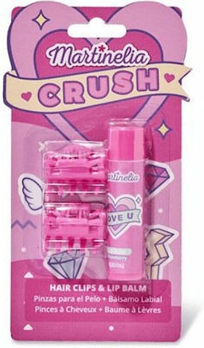 Martinelia Crush Beauty Set Strawberry Hair Clips & Lip Balm
