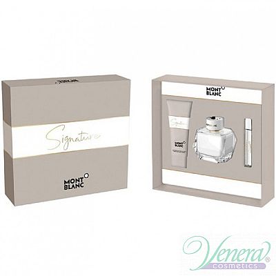 MONTBLANC Signature Gift Set EDP 90ml + EDP 7.5ml + Perfumed Body Lotion 100ml for Women