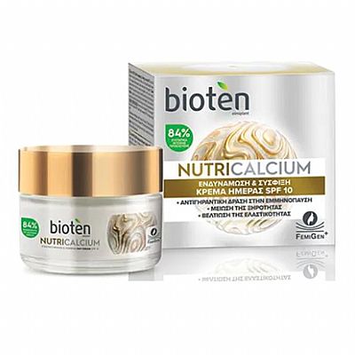 Bioten Nutricalcium Κρέμα Ημέρας Ενδυνάμωσης & Αναπλήρωσης Ελαστικότητας SPF10 50ml