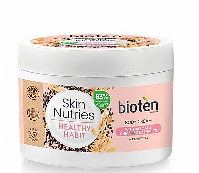BIOTEN SKIN NUTRIES Κρέμα Σώματος Healthy Habit with Oat & Chia seed extracts 200ml