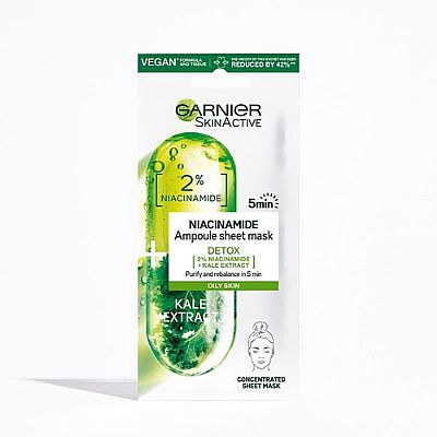 GARNIER Concentrated Sheet Mask Detox Niacinamide & Kale 15g