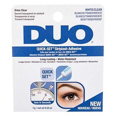DUO QUICK-SET STRIPLASH ADHESIVE WHITE/CLEAR