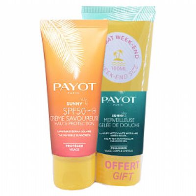PAYOT SUNNY - Crème Savoureuse SPF50 50ml + Merveilleuse Gelée de Douche 100ml Offerte