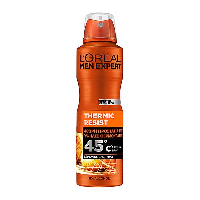 L'OREAL PARIS MEN EXPERT Thermic Resist Αποσμητικό Spray 48Ώρη Δράση 150ml
