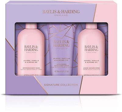 Baylis & Harding Jojoba, Vanilla & Almond Oil 2*300ml+200ml
