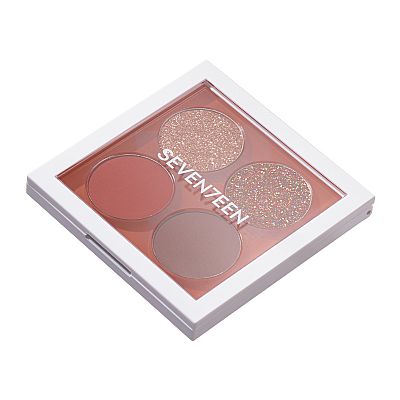 SENENTEEN VIBRANT EYES QUAD PALETTE No 06 WARM SUNSET