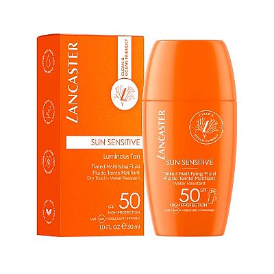 LANCASTER SUN SENSITIVE TINTED MATTIFYING FLUID SPF 50