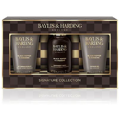 Baylis & Harding Black Pepper & Ginseng Men's Luxury Mini Trio Gift Set