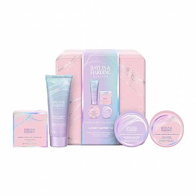 Baylis & Harding Jojoba Vanilla & Almond Oil Luxury Pamper Tin Gift Set