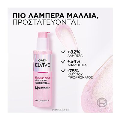 ELVIVE Glycolic Gloss Leave-In Serum Λαμψης