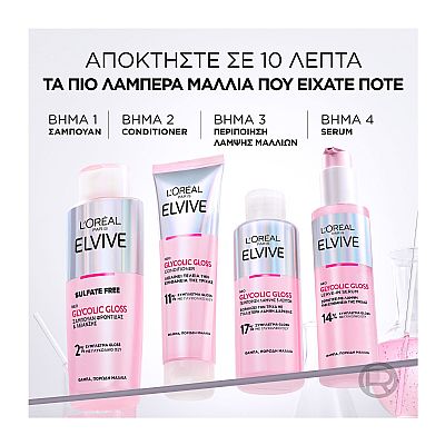ELVIVE Glycolic Gloss Leave-In Serum Λαμψης