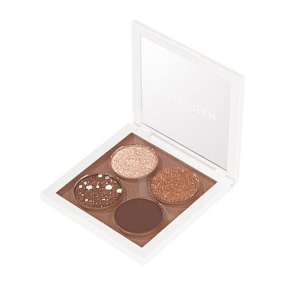 SEVENTEEN Vibrant Eyes Quad Palette No 10 LOVE FOR NUDE